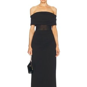 SER.O.YA Strapless Black Dress